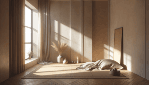 Starting the day without stress with a calm wellness morning atmosphere