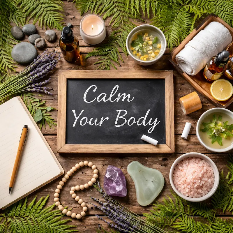 Simple techniques to calm the body from stress using relaxation and mindful habits