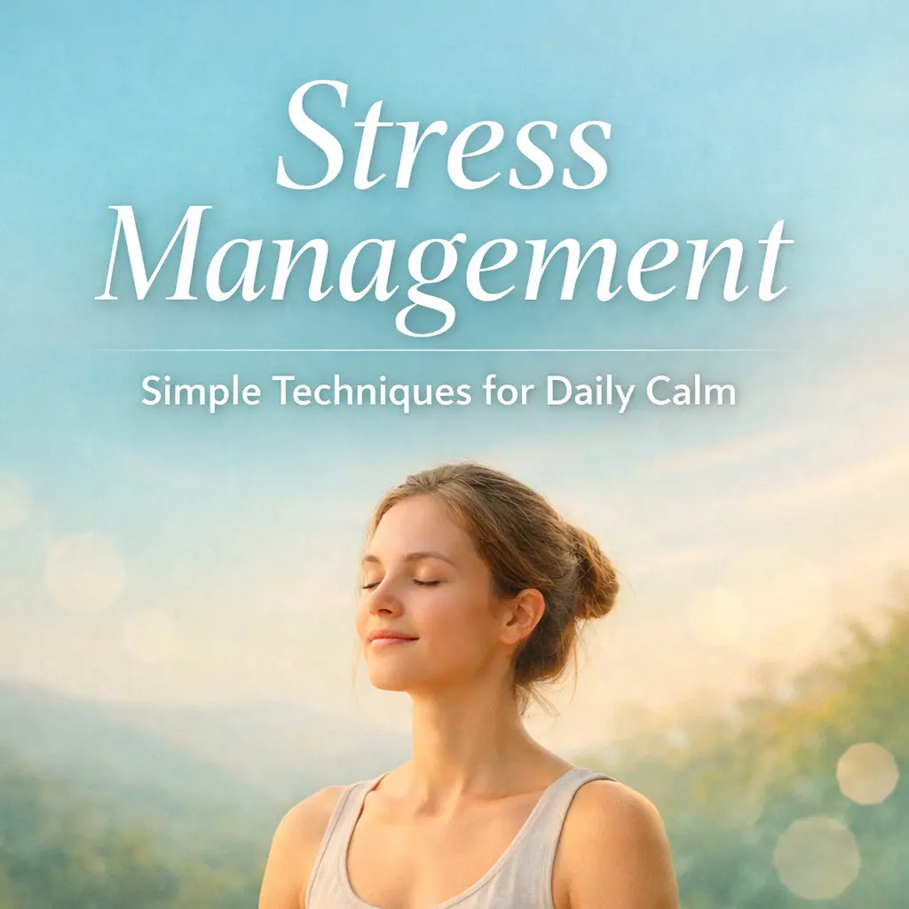 Stress management techniques such as deep breathing to calm the nervous system and relax the body