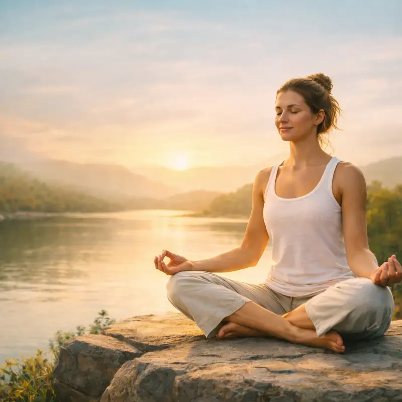 how to release stress from the body naturally through calm breathing and meditation
